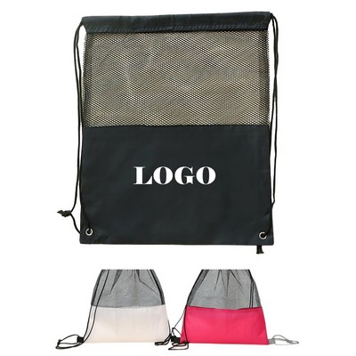 Mesh Drawstring Backpack