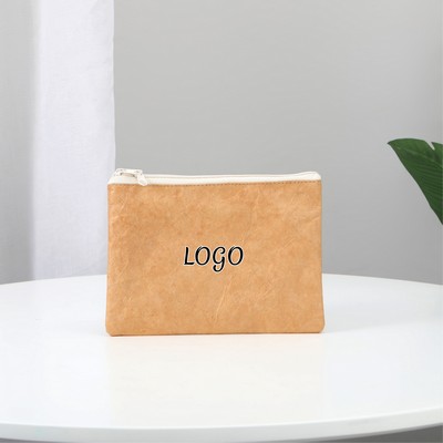 Waterproof Tyvek Zipper Coin Pouch