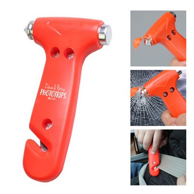 2-in-1 Car Emergency Safety Hammer