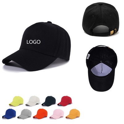 Solid Cotton Twill 5-Panel Baseball Cap