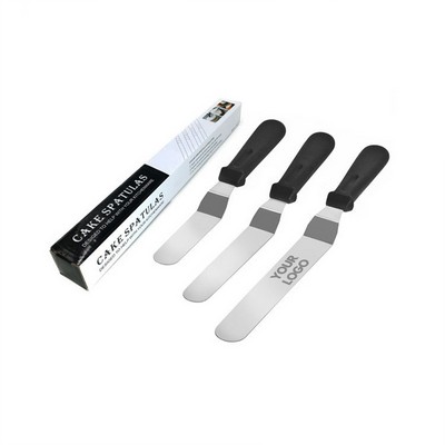 3 PCS Stainless Steel Cake Decorating Spatulas Set