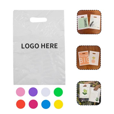 Custom Die-Cut PE Plastic Handle Bags