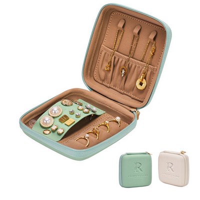 PU Leather Travel Jewelry Case Organizer
