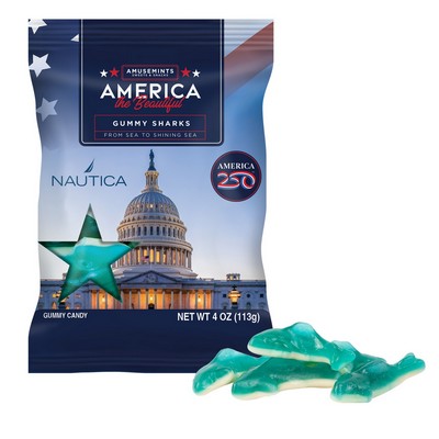 America 250- 4oz. Digibag-Gummy Sharks