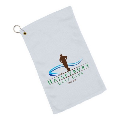 Velour Fingertip Towel With Hemmed Ends