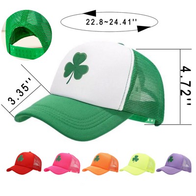St Patrick's Day Shamrock Cap with Breathable Design