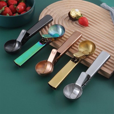 The Ultimate Frozen Dessert Scoop: Durable Stainless Steel with Quick-Release