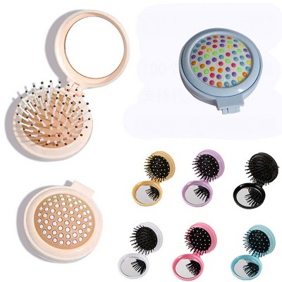 Massage Comb With A Mirror