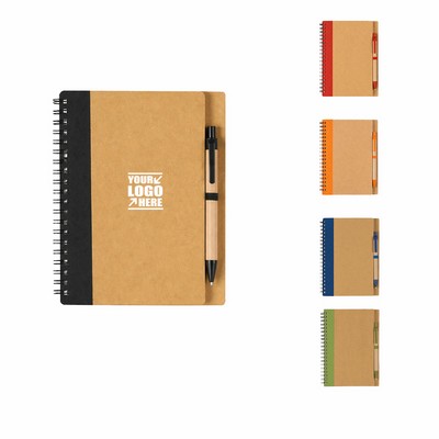 Eco Spiral Notebook with Matching Pen