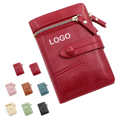 PU Leather Zipper Wallet