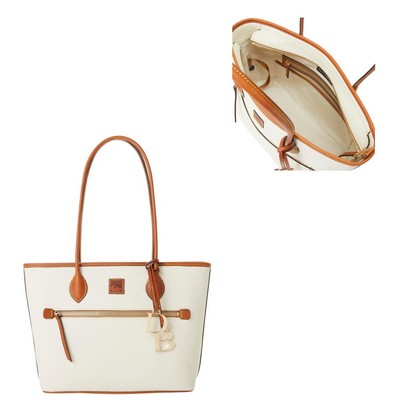 Dooney & Bourke White Pebble Grain Tote Bag