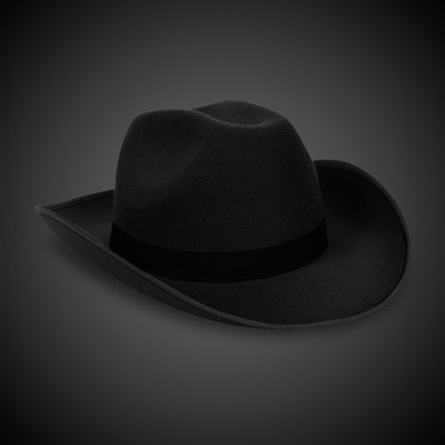 Black Cowboy Hat (blank)