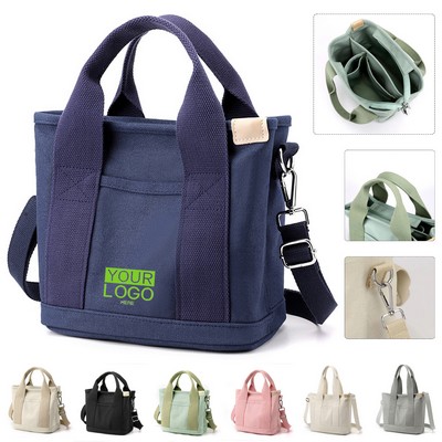 Canvas Tote Bag With Zipper