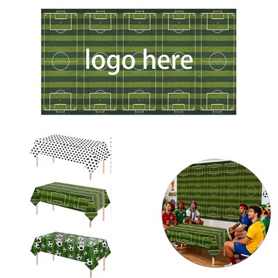 Soccer Plastic Tablecloth