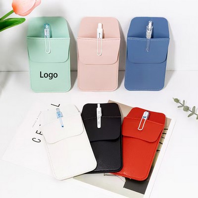 Durable Flap-Design Pen Case - Spacious & Stylish Writing Tool Holder