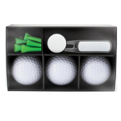 Bent Tab Combo Box - Divot Tool, Marker, 3 Balls & Tees