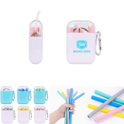 Collapsible Portable Straw Set