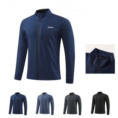 Men Casual Full Zip Jacket