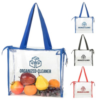Transparent PVC Tote Bag 12"x12"