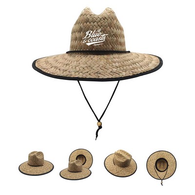 Men Straw Lifeguard Hat