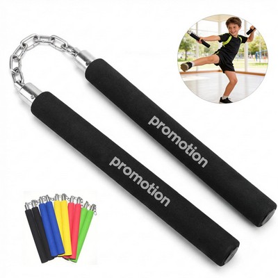 Children Foam Training Nunchaku W/ Chain Connector
