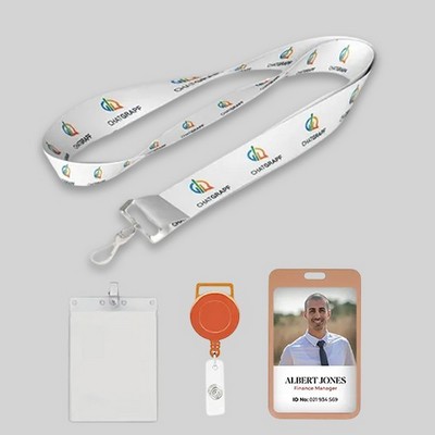 Custom Dye Sublimated Full Color Lanyard-A- 3/4"