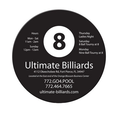 Round Paper Window Sign