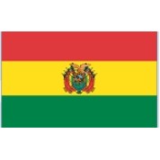 2'x3' Bolivia U.N. Nylon Outdoor Flag - Style C
