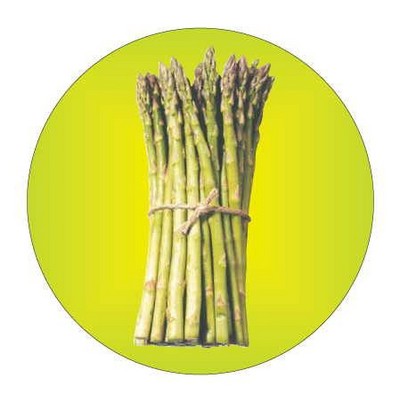 Asparagus Round Metal Photo Magnet (2 1/2")