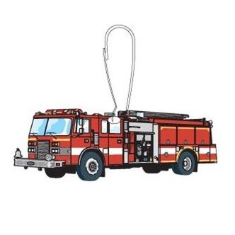 Fire Truck Zipper Pull