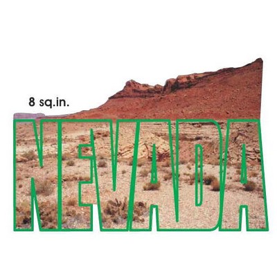 Nevada Desert Magnet w/ Full Magnetic Back (8 Square Inch)