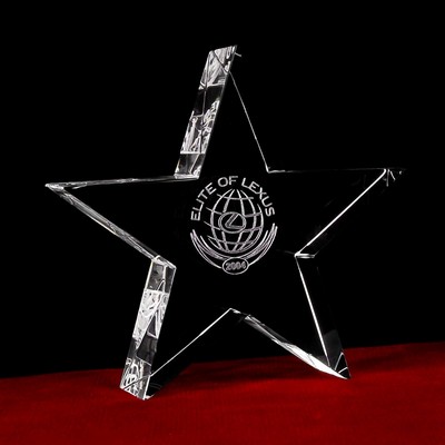 Crystal Star Plaque (5")