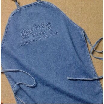 Extra Long Embossed Denim Apron