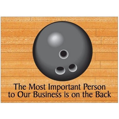 Gray Bowling Ball Rectangle Photo Hand Mirror (2½"x3½")