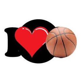 I Love Basketball Lapel Pin