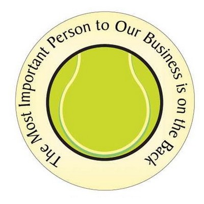 Tennis Ball Photo Hand Mirror (2½" Diameter)