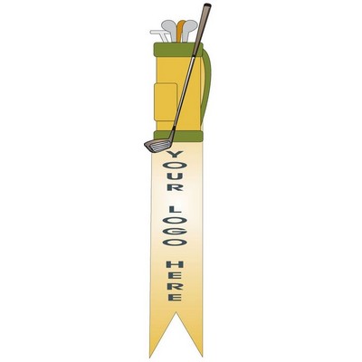 Golf Bag Bookmark w/ Black Back