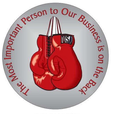 Boxing Gloves Photo Hand Mirror (2½" Diameter)