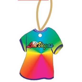Las Vegas w/ Royal Flush T-Shirt Ornament w/ Black Back (4 Square Inch)