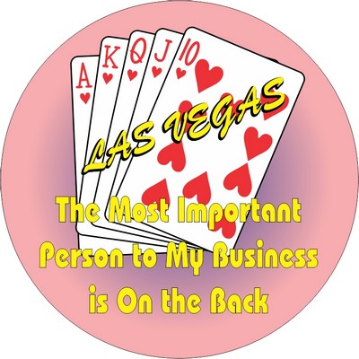 Hearts Royal Flush Photo Hand Mirror (2½" Diameter)