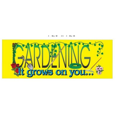 Gardener Slogan Panoramic Badge w/Bar Pin