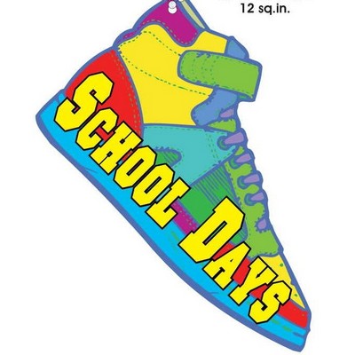 School Days Shoe Promotional Key Chain w/ Black Back (12 Square Inch)