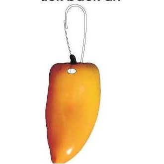 Yellow Chili Pepper Zipper Pull