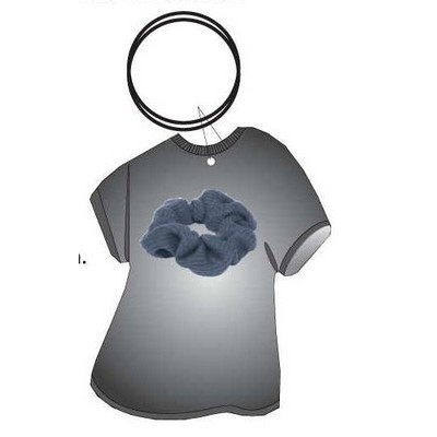 Scrunchie T Shirt Keychain w/Mirror Back (4 Square Inch)