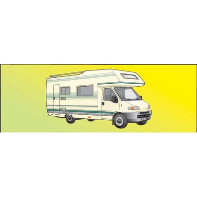 Recreational Vehicle 2 Panoramic Metal Photo Magnet