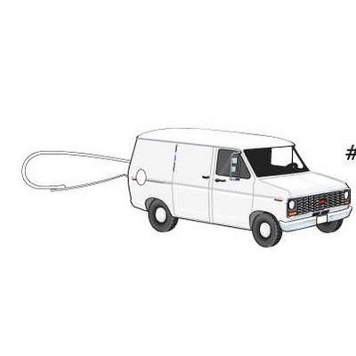 White Panel Van Zipper Pull