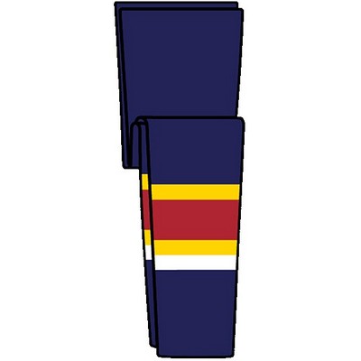 Florida Pro Series Blue Socks w/Red & Gold Stripes
