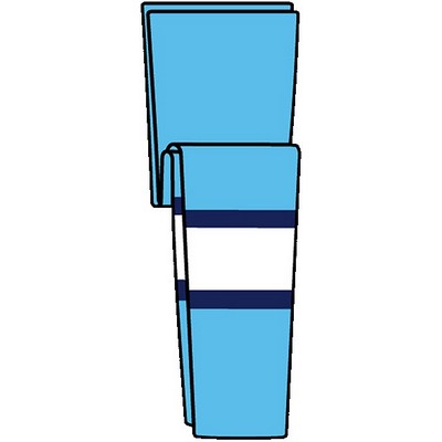 Pittsburgh Pro Series Blue Away Socks w/Navy Blue & White Stripes