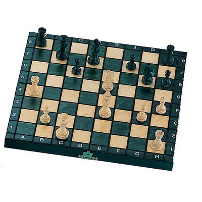 Chess Set In Green Box (10 1/2"x5 1/2"x1 1/2")