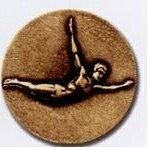 Stock Newport Mint Medal - 1 1/2" (Diving Male)